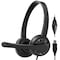 Delton 12Y USB Computer Headset w/ Microphone, Noise Isolating Headphones, In-Line Volume Control DWH12Y - alternate 1